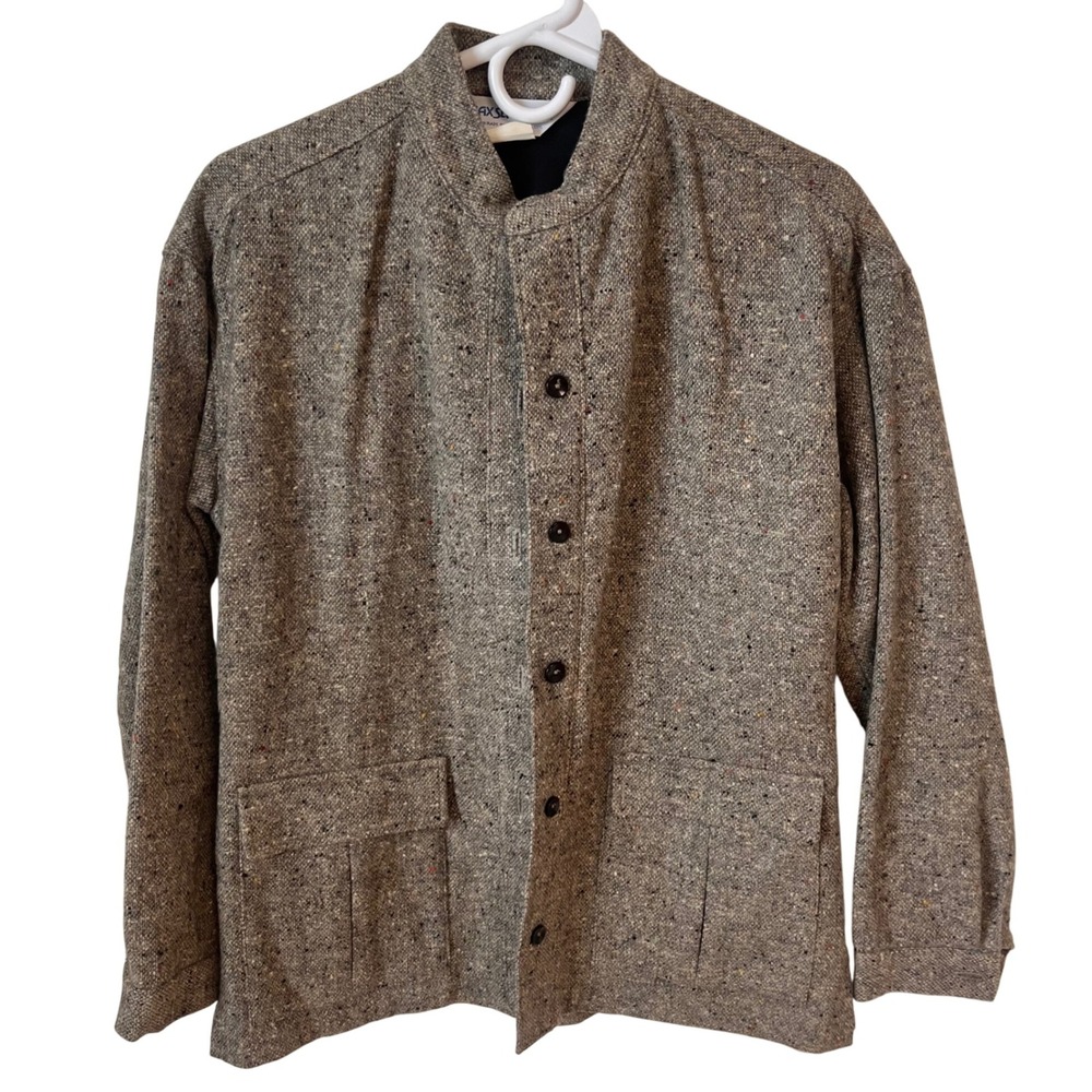 Vintage Jax Slax‎ Topz Women's Jacket Size 10 Wool Blend Tweed Business Casual